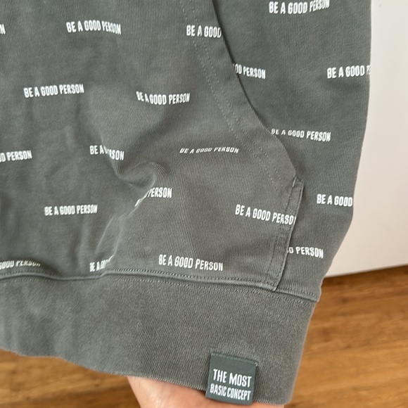 BE A GOOD PERSON grey hoodie - Picture 5 of 7